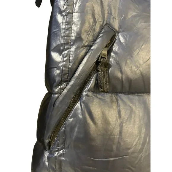 SAM Womens Down Puffer Jacket  Black Raccoon Fur Trimmed Size XXS MSRP 450 - Picture 6 of 13